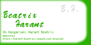 beatrix harant business card